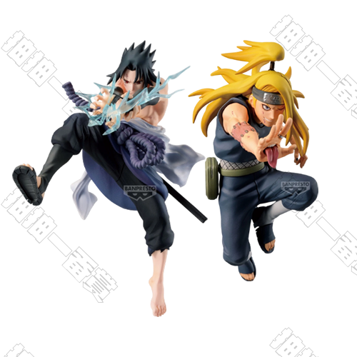 BANPRESTO | Naruto VIBRATION STARS 72 Series No. 40 Deidara & Sasuke Uchiha Figure Set