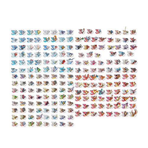 Pokémon 30th Anniversary Fridge Magnet (Shipped at Random) CHN