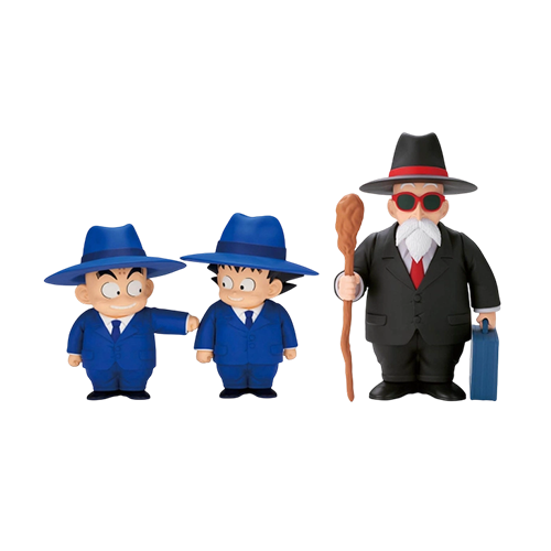 BANPRESTO | Dragon Ball Sofvimates Son Goku & Krillin & Kamesennin Suit Style Set